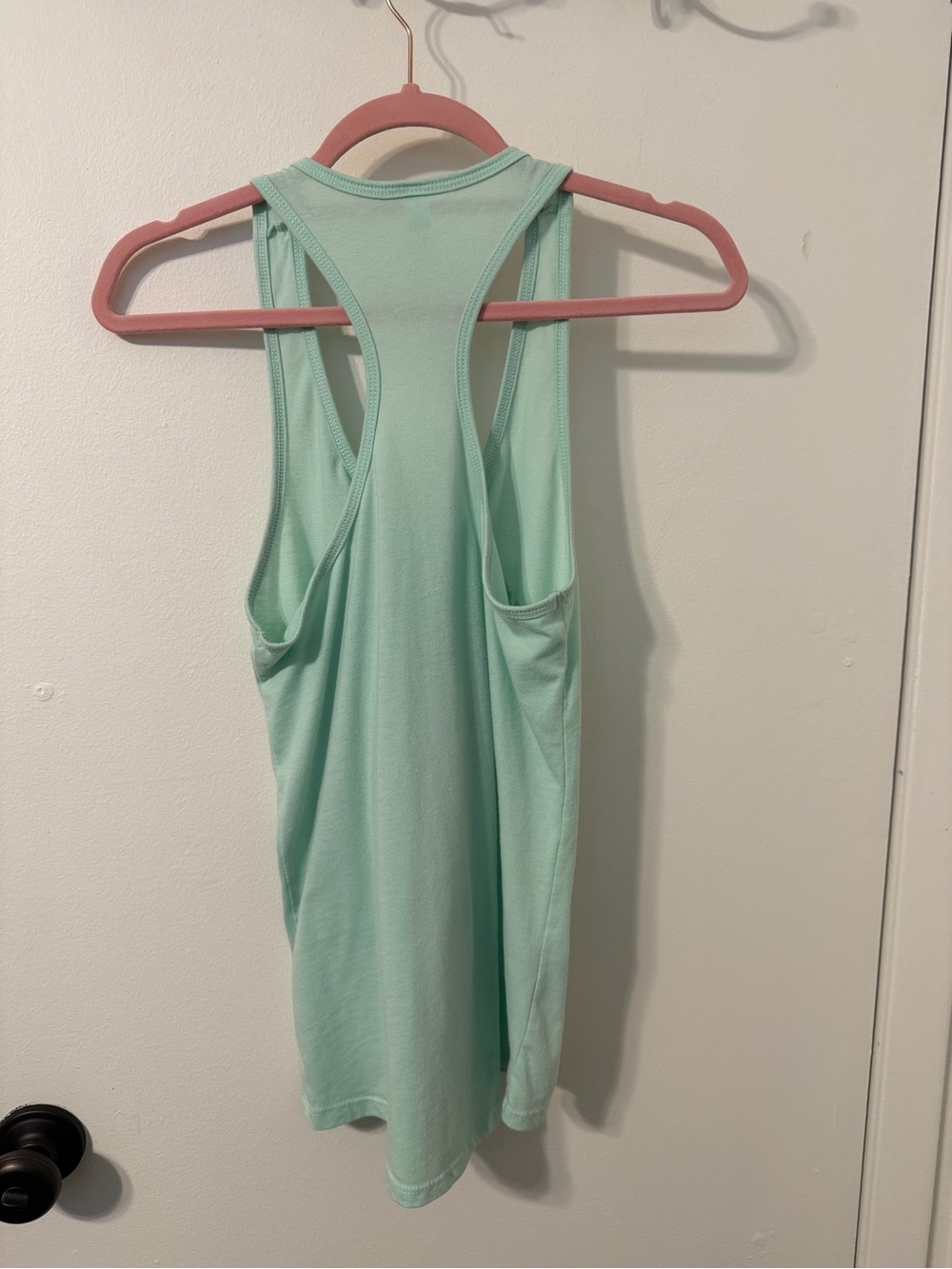 Mint Graphic Racerback Tank with Yellow Sun and Teal Palm Print - Picture 5 of 5